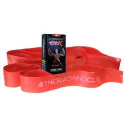 CLX Thera Band - 11 loopów, kolor: czerwony, opór: średni
